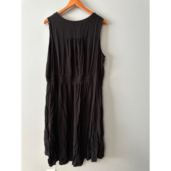 Womens Size 1x Black Terra & Sky Maxi Dress - Picture 3 of 5